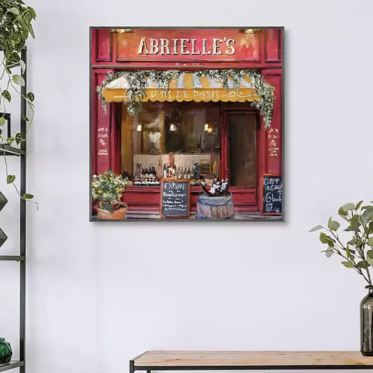 Canvas Art-Kirklands Home Vins De Paris Framed Canvas Art Print Red