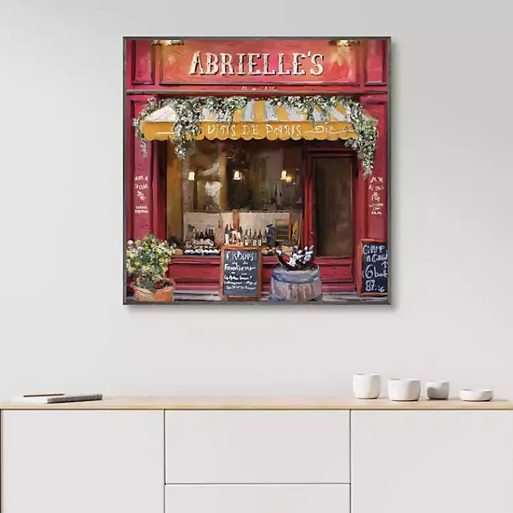 Canvas Art-Kirklands Home Vins De Paris Framed Canvas Art Print Red