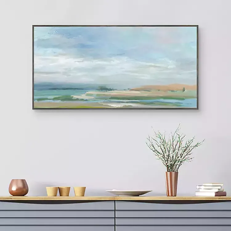 Canvas Art-Kirklands Home Sky From The Bay Framed Canvas Art Print Multi