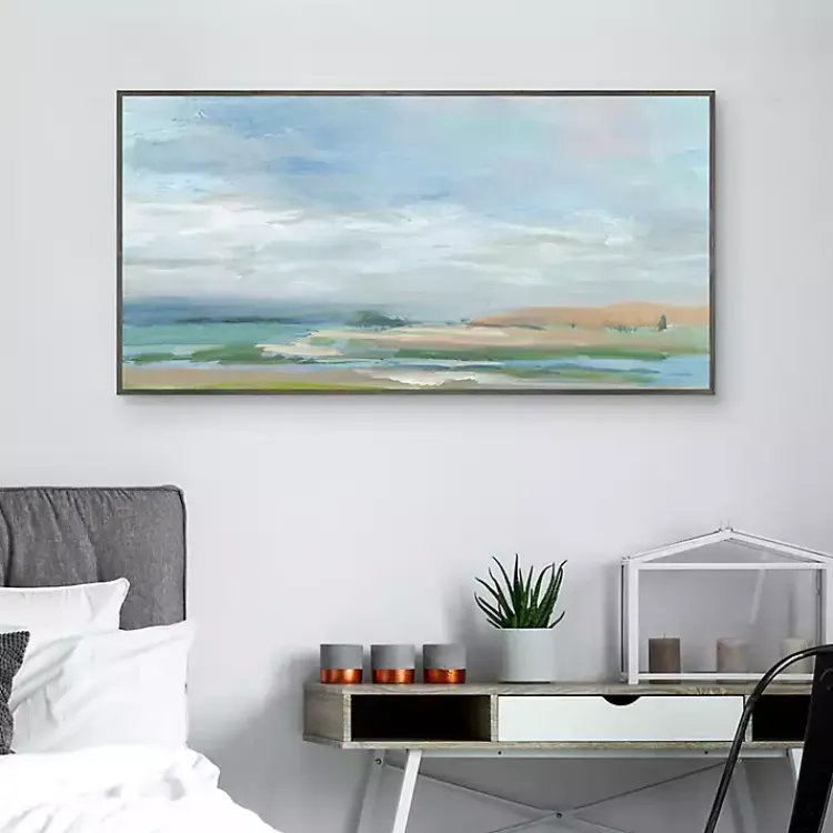 Canvas Art-Kirklands Home Sky From The Bay Framed Canvas Art Print Multi