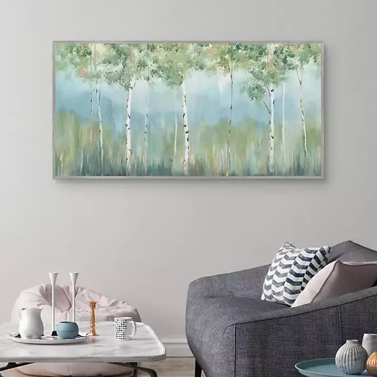 Canvas Art-Kirklands Home Peaceful Oasis Framed Canvas Art Print Green