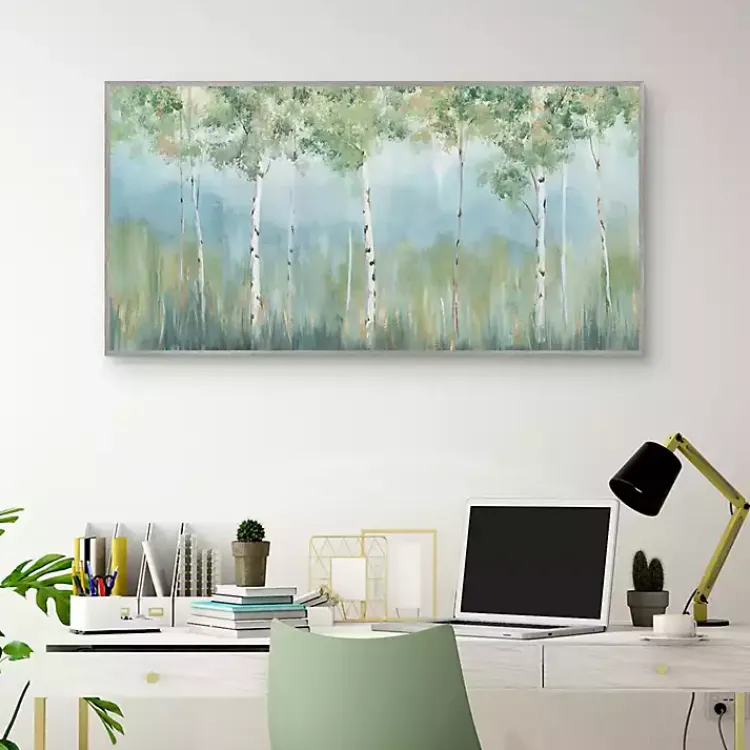 Canvas Art-Kirklands Home Peaceful Oasis Framed Canvas Art Print Green