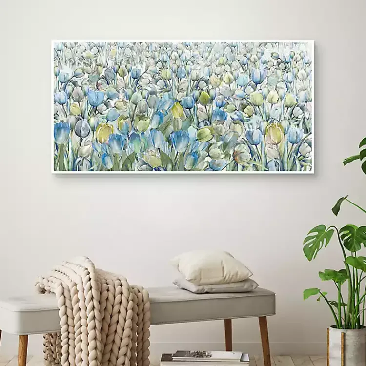 Canvas Art-Kirklands Home Tulip Parade Framed Canvas Art Print Multi
