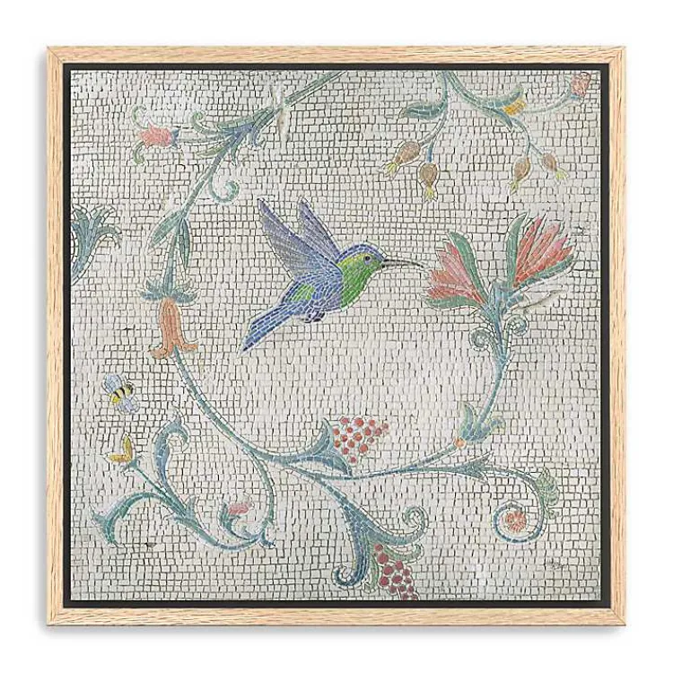 Canvas Art-Kirklands Home Mosaic Bird II Framed Canvas Art Print