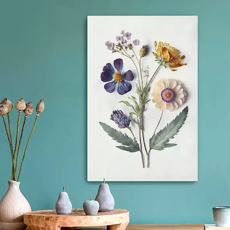 Canvas Art-Kirklands Home Pressed Flower Memories I Canvas Art Print
