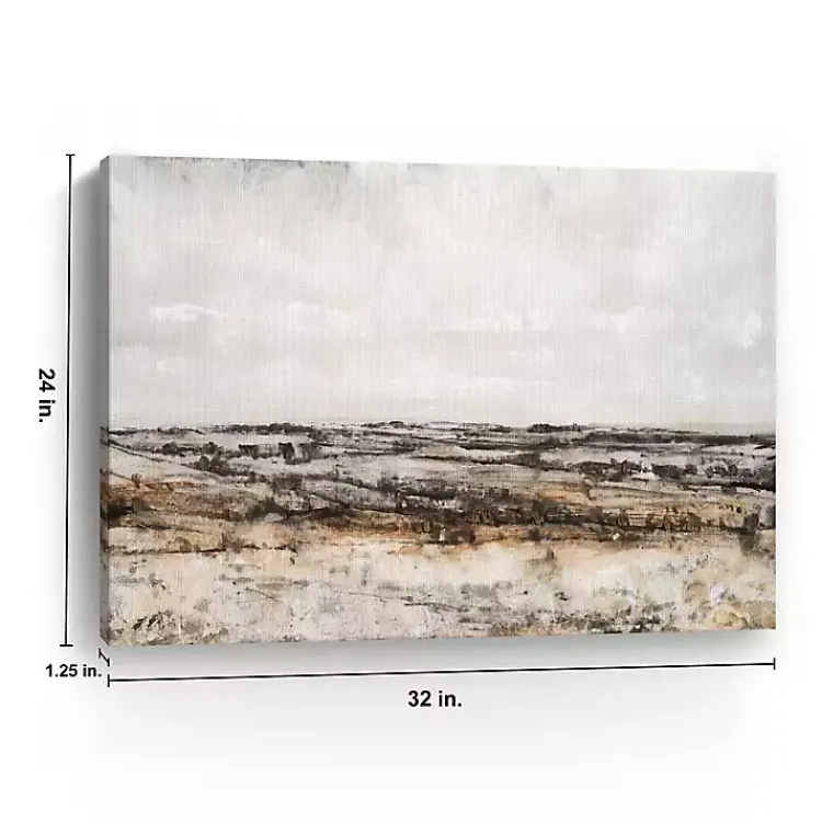 Canvas Art-Kirklands Home Distant Valley Canvas Art Print Gray