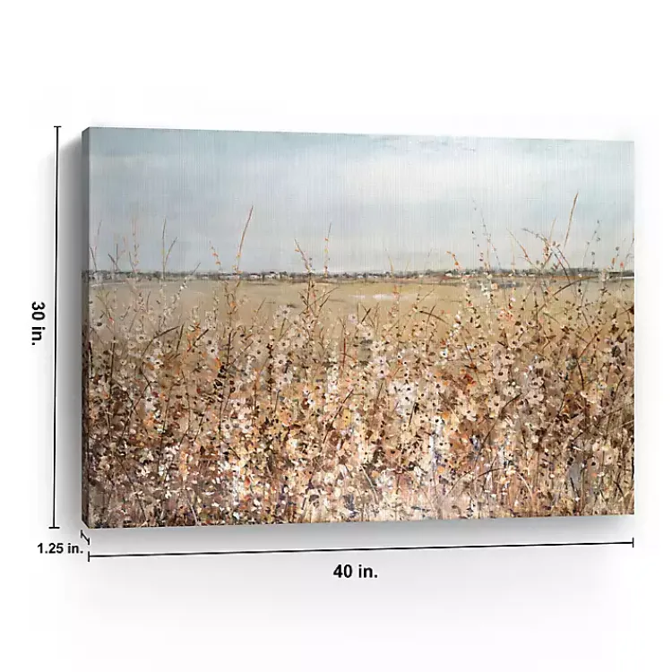 Canvas Art-Kirklands Home Ochre Landscape Canvas Art Print Brown