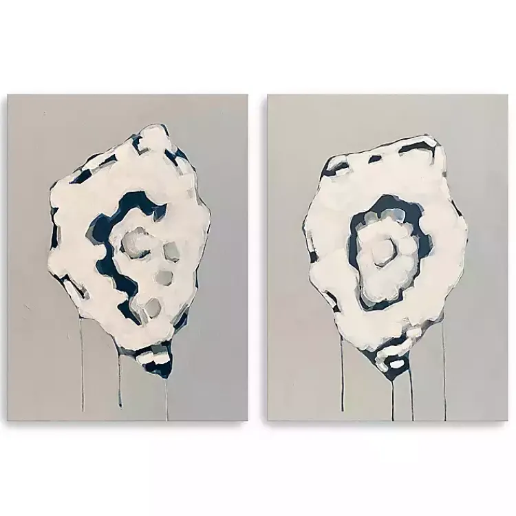 Canvas Art-Kirklands Home Gray Oysters Canvas Art Prints, Set of 2
