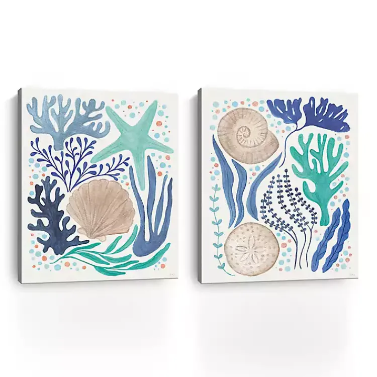Canvas Art-Kirklands Home Coastal Icons Canvas Art Prints, Set of 2