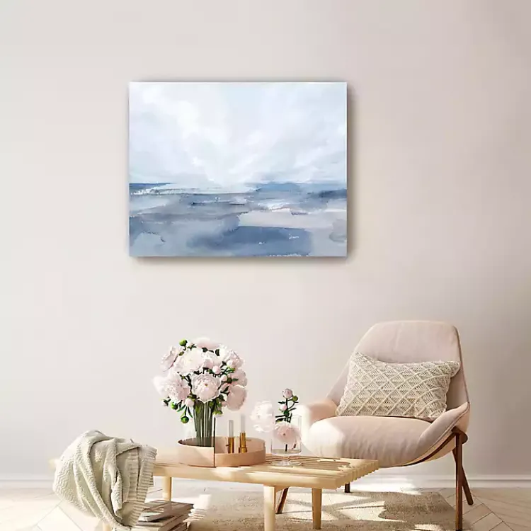 Canvas Art-Kirklands Home Periwinkle Sea Canvas Art Print Blue