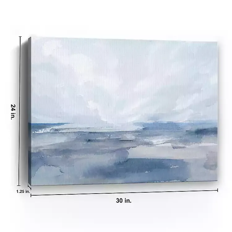 Canvas Art-Kirklands Home Periwinkle Sea Canvas Art Print Blue