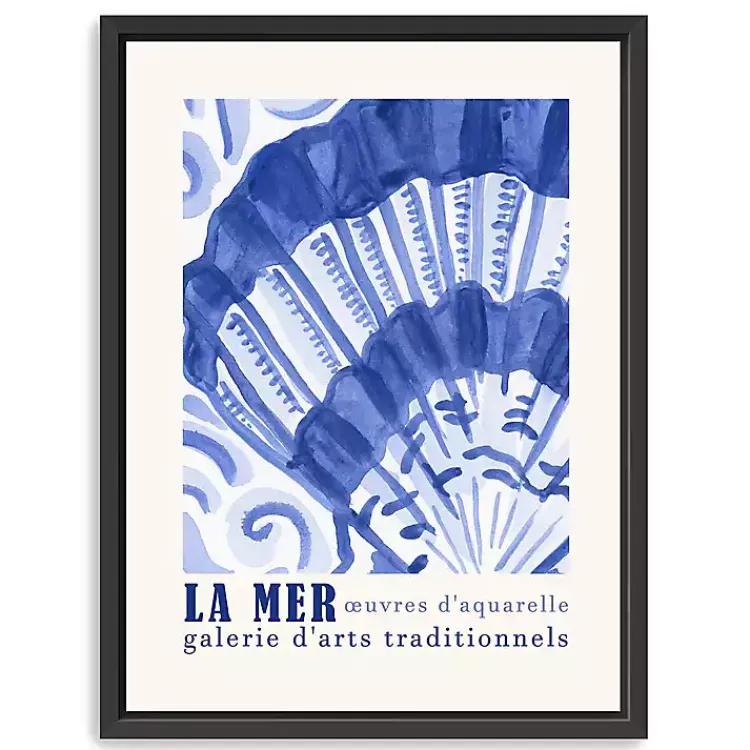 Canvas Art-Kirklands Home La Mer Poster II Framed Canvas Art Print
