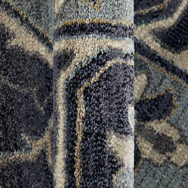 Area Rugs-Kirklands Home Jordan Eva Medallion Area Rug, 6x9 Purple