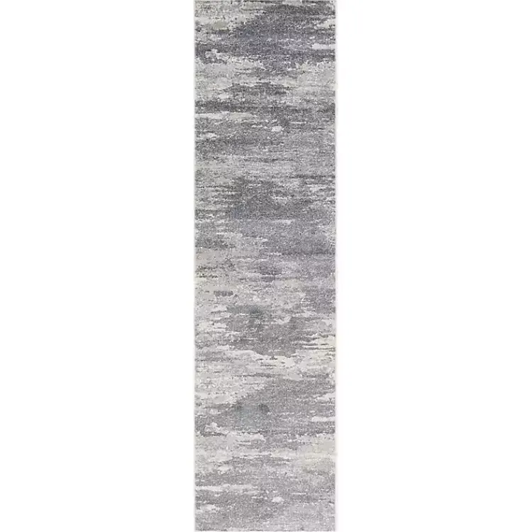 Area Rugs-Kirklands Home Jordan Delia Modern Runner, 2x10 Gray