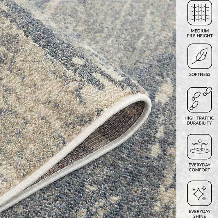 Area Rugs-Kirklands Home Jordan Delia Modern Runner, 2x10 Gray