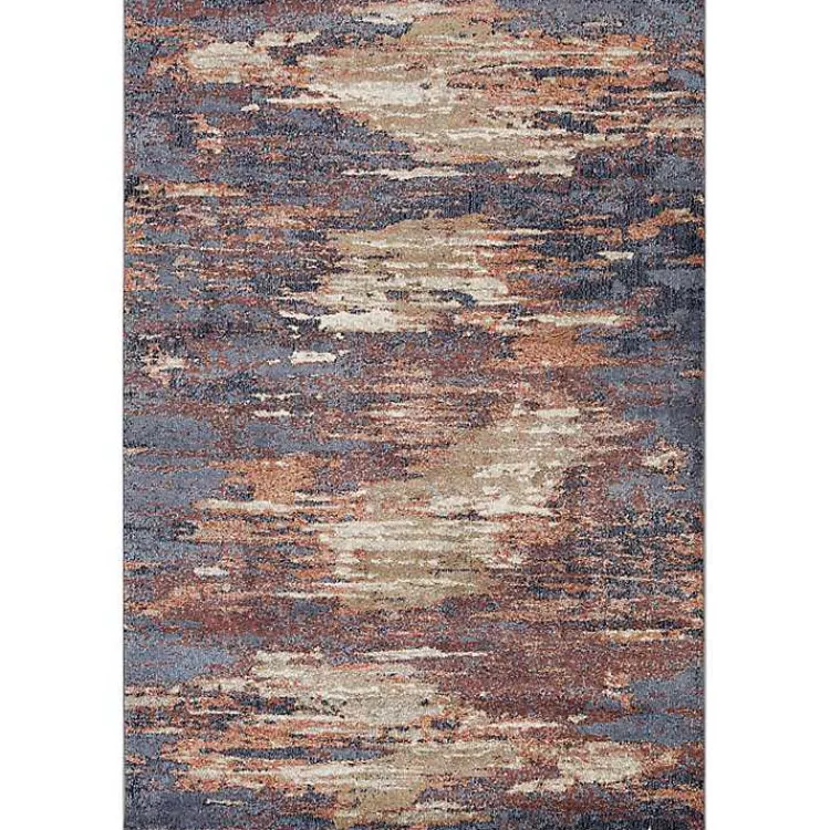 Area Rugs-Kirklands Home Jordan Delia Rust Area Rug, 7x10 Multi