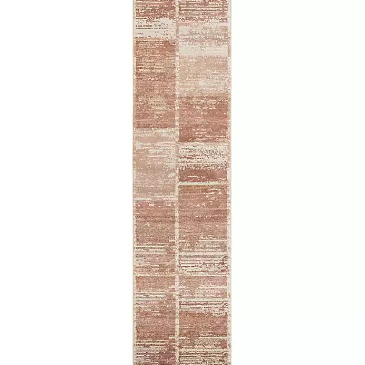Area Rugs-Kirklands Home Jordan Aly Sand Modern Runner, 2x10 Red