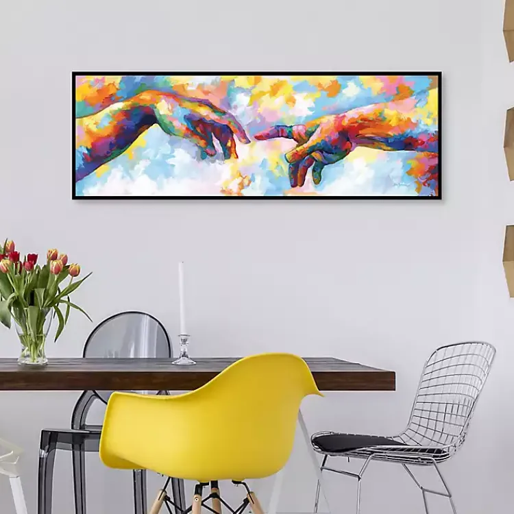 Canvas Art-Kirklands Home A Creation of Adam Framed Canvas Art Print Multi