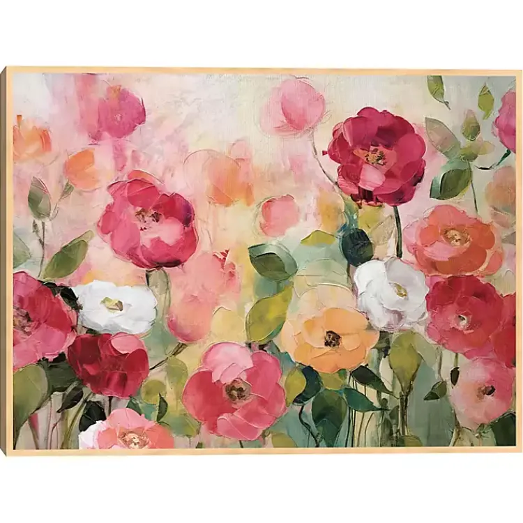 Canvas Art-Kirklands Home Extract Framed Canvas Art Print Pink