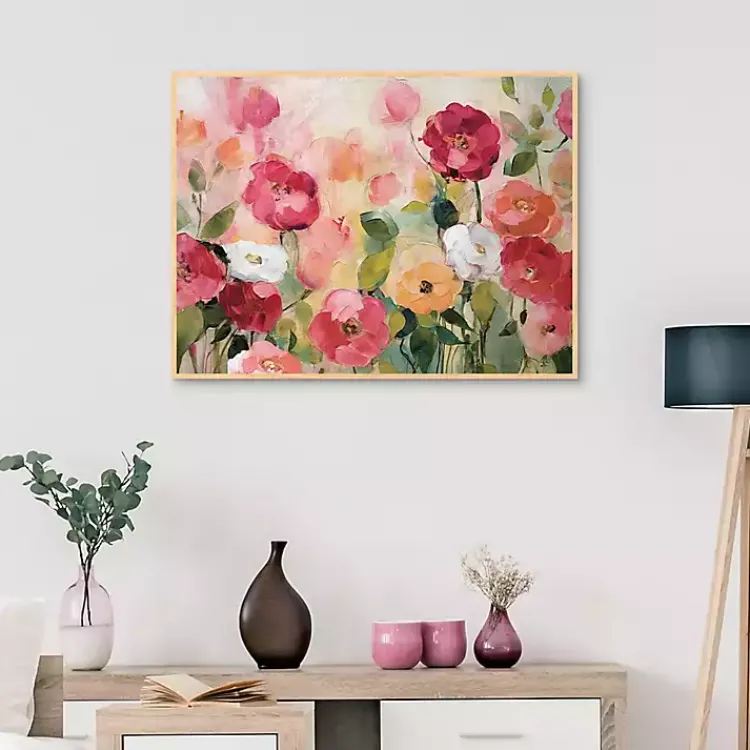 Canvas Art-Kirklands Home Extract Framed Canvas Art Print Pink