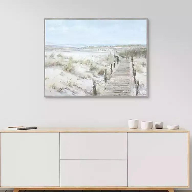 Canvas Art-Kirklands Home Walk To The Coast Framed Canvas Art Print Multi