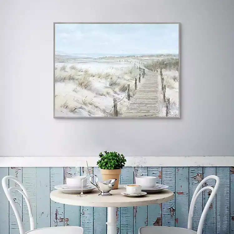 Canvas Art-Kirklands Home Walk To The Coast Framed Canvas Art Print Multi