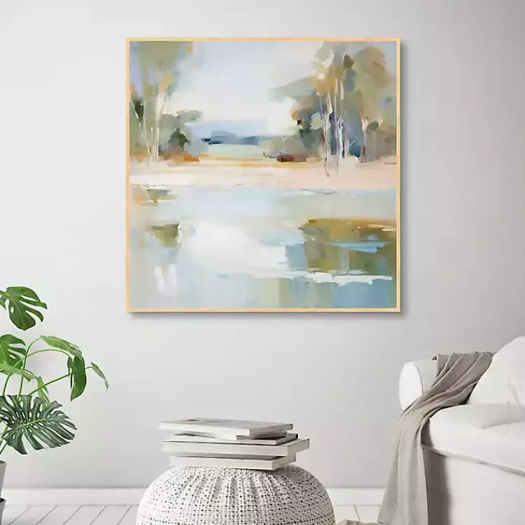 Canvas Art-Kirklands Home Water Whispers Framed Canvas Art Print Multi