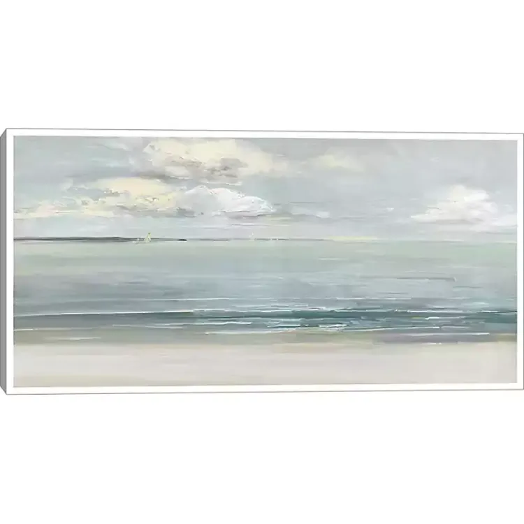 Canvas Art-Kirklands Home Serene Sound Framed Canvas Art Print Multi