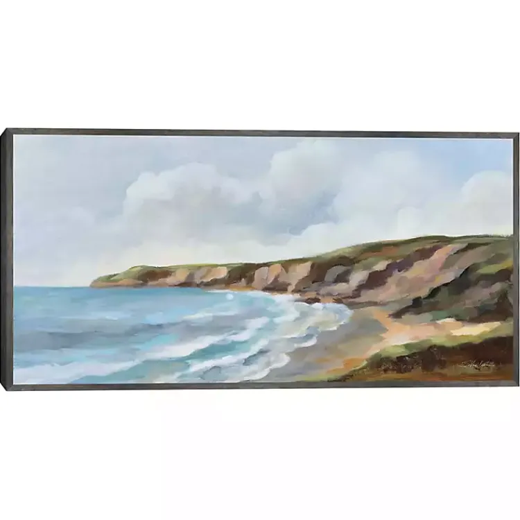 Canvas Art-Kirklands Home Pacific Coast Framed Canvas Art Print Multi