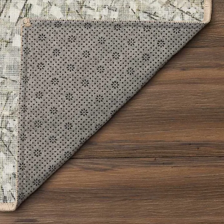 Area Rugs-Kirklands Home Beige Sotho Washable Runner, 2x7 Tan