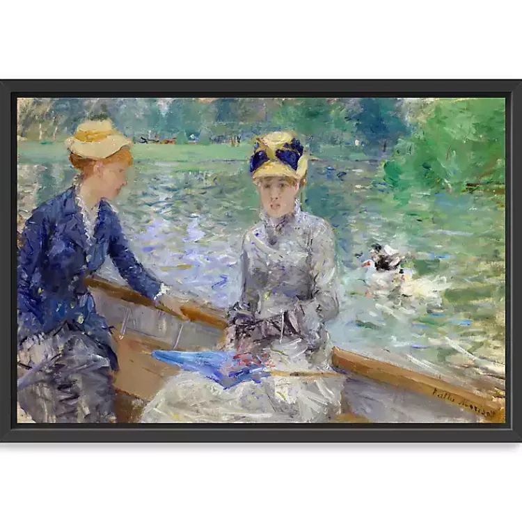 Canvas Art-Kirklands Home Lake in the Bois De Boulogne Framed Canvas Print Multi