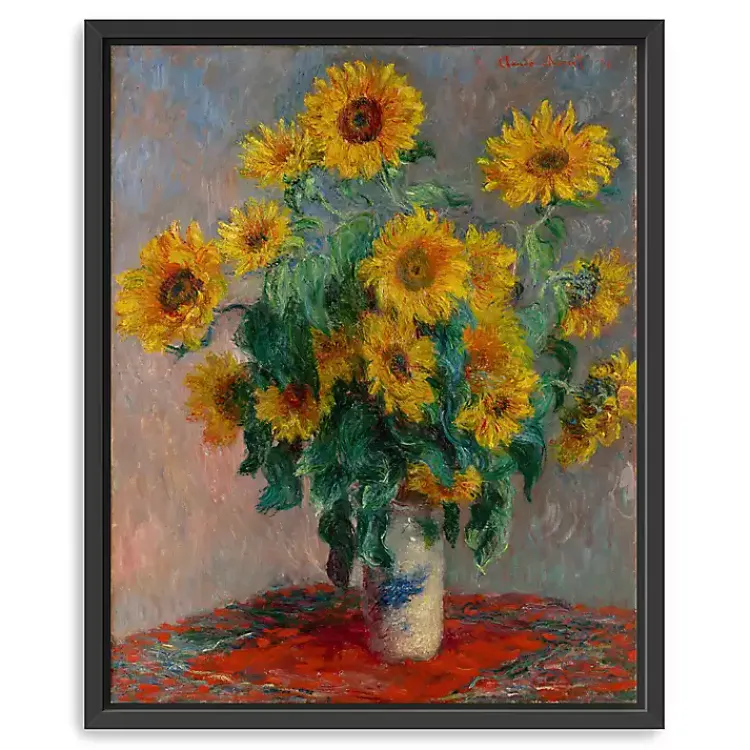 Canvas Art-Kirklands Home Bouquet of Sunflowers Framed Canvas Art Print