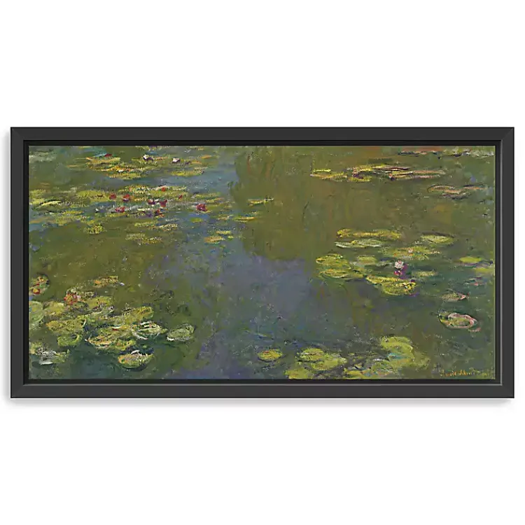 Canvas Art-Kirklands Home Le Bassin Aux Nympheas Framed Canvas Art Print Green