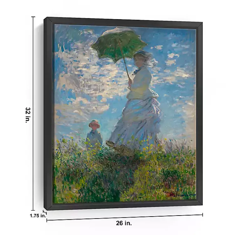 Canvas Art-Kirklands Home Madame Monet and Her Son Framed Canvas Art Print