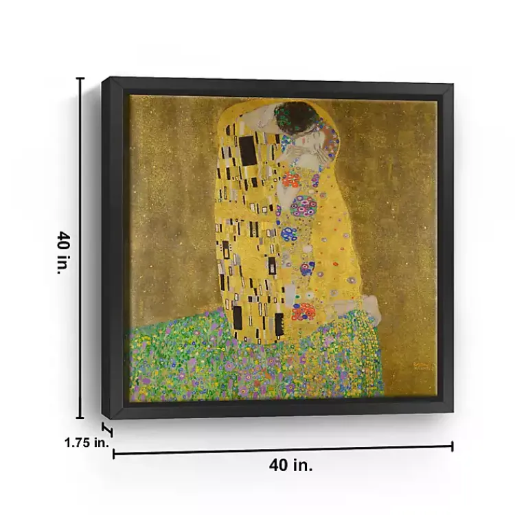 Canvas Art-Kirklands Home The Kiss Framed Canvas Art Print, 40x40 in.