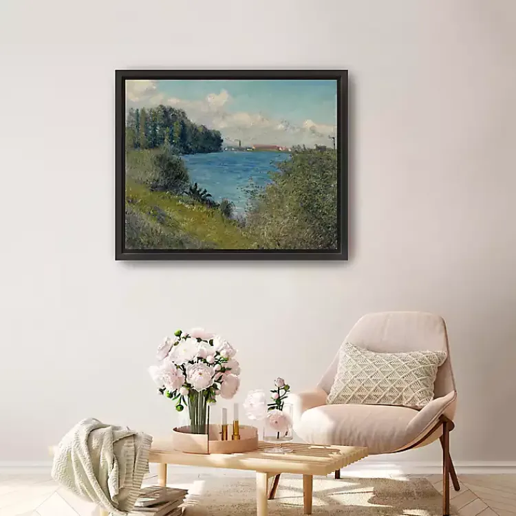 Canvas Art-Kirklands Home Seine at Argenteuil Framed Canvas Art Print