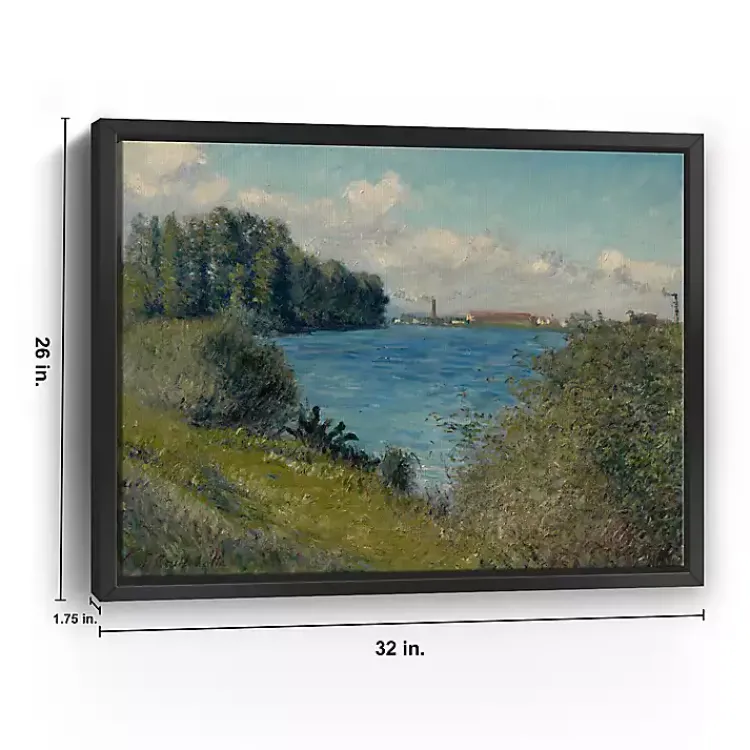 Canvas Art-Kirklands Home Seine at Argenteuil Framed Canvas Art Print