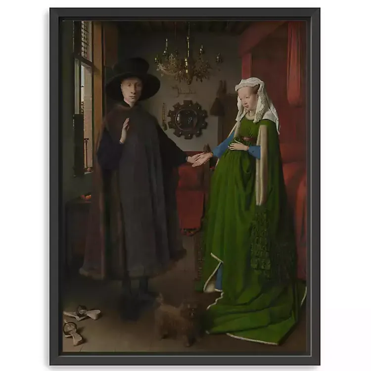 Canvas Art-Kirklands Home Arnolfini Portrait Framed Canvas Art Print