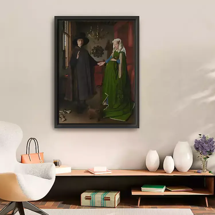 Canvas Art-Kirklands Home Arnolfini Portrait Framed Canvas Art Print