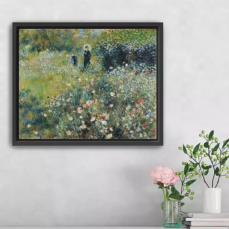 Canvas Art-Kirklands Home Woman with Parasol Garden Canvas Print, 22x18 in.