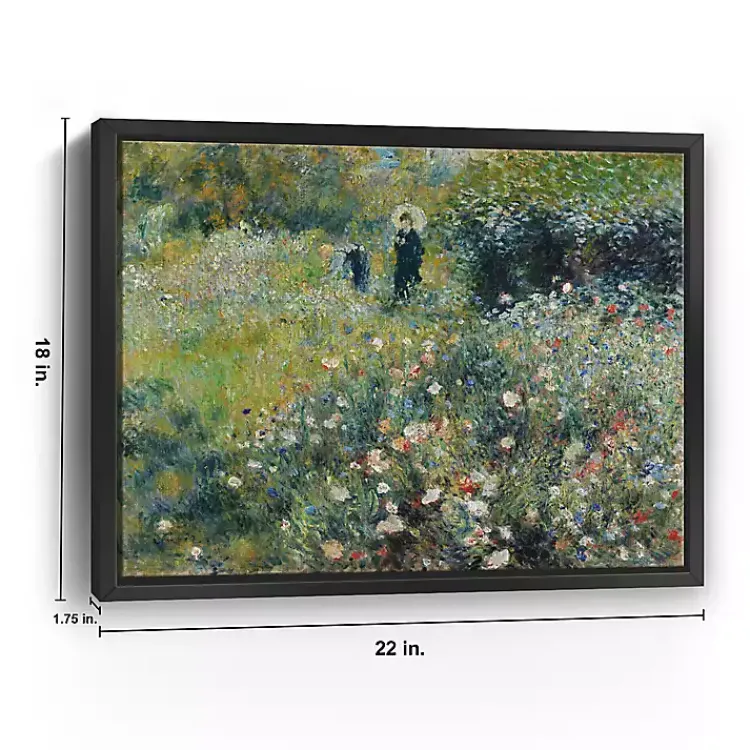 Canvas Art-Kirklands Home Woman with Parasol Garden Canvas Print, 22x18 in.