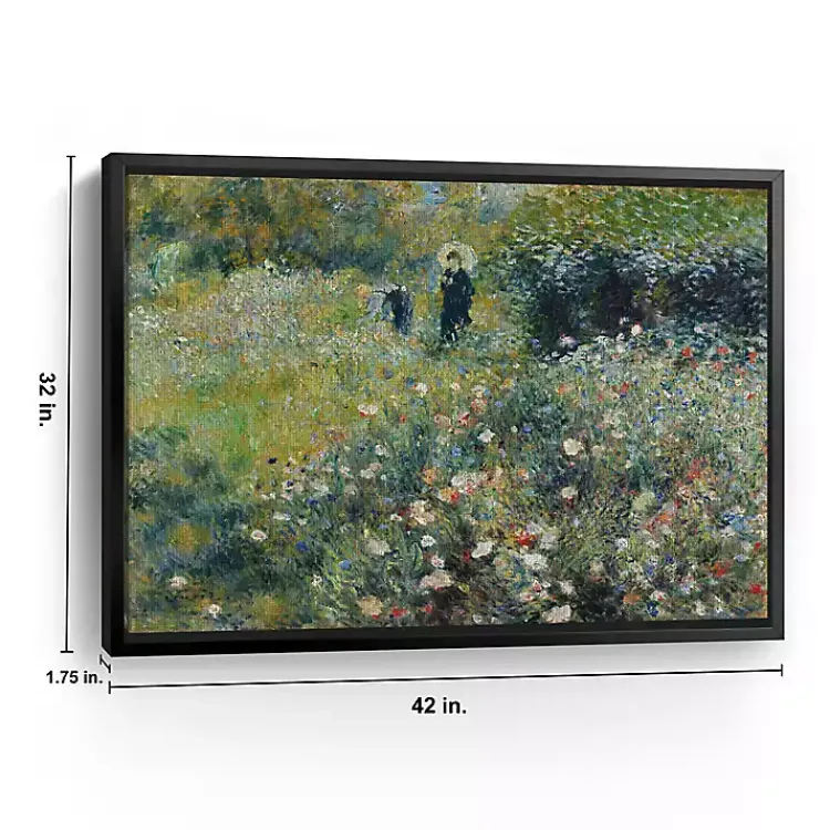 Canvas Art-Kirklands Home Woman with Parasol Garden Canvas Print, 42x32 in.