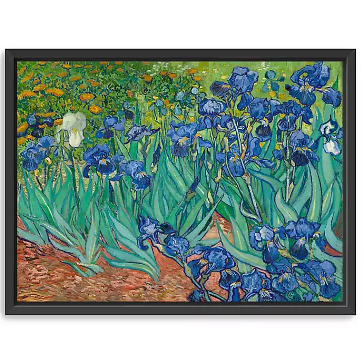 Canvas Art-Kirklands Home Irises Framed Canvas Art Print, 26x20 in.