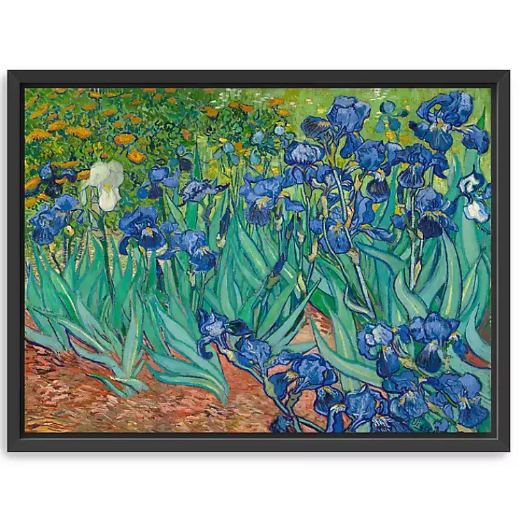 Canvas Art-Kirklands Home Irises Framed Canvas Art Print, 42x32 in.