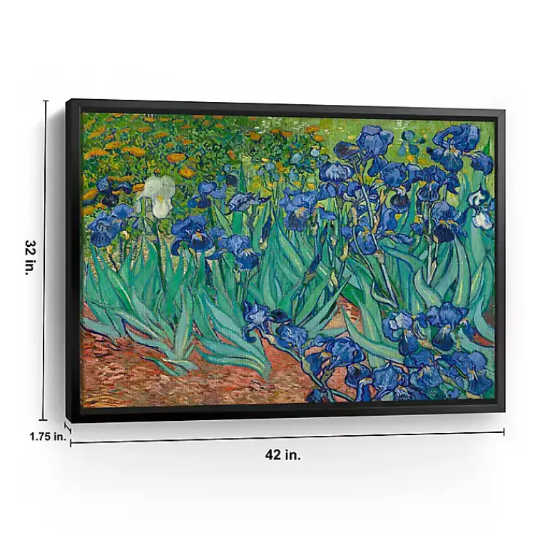 Canvas Art-Kirklands Home Irises Framed Canvas Art Print, 42x32 in.