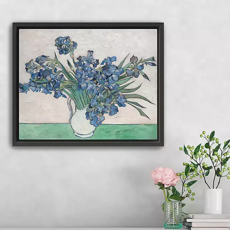 Canvas Art-Kirklands Home Irises II Framed Canvas Art Print, 22x18 in.