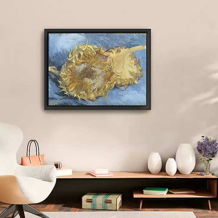 Canvas Art-Kirklands Home Two Cut Sunflowers Framed Canvas Art Print