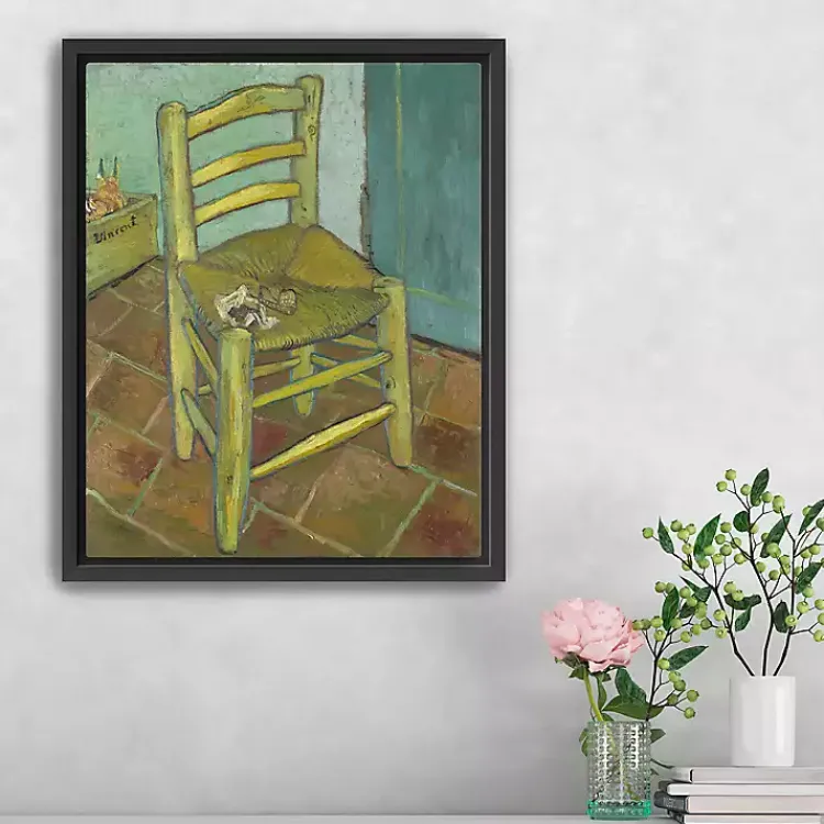 Canvas Art-Kirklands Home Van Gogh's Chair Framed Canvas Art Print