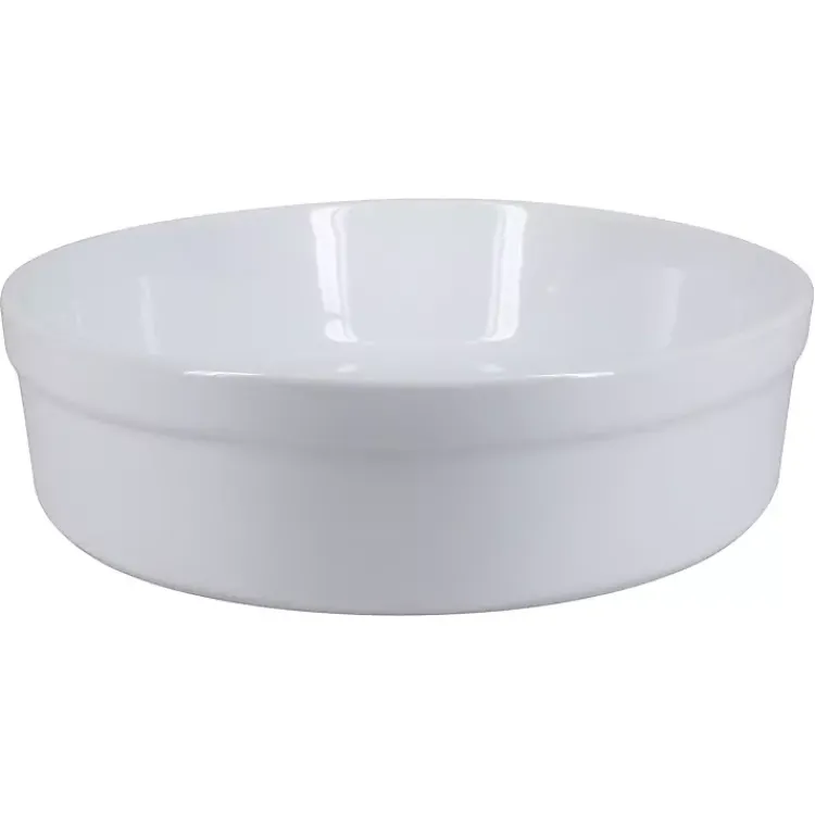 Bakeware & Cookware-Kirklands Home Ceramic Oval Bakers, Set of 2 White