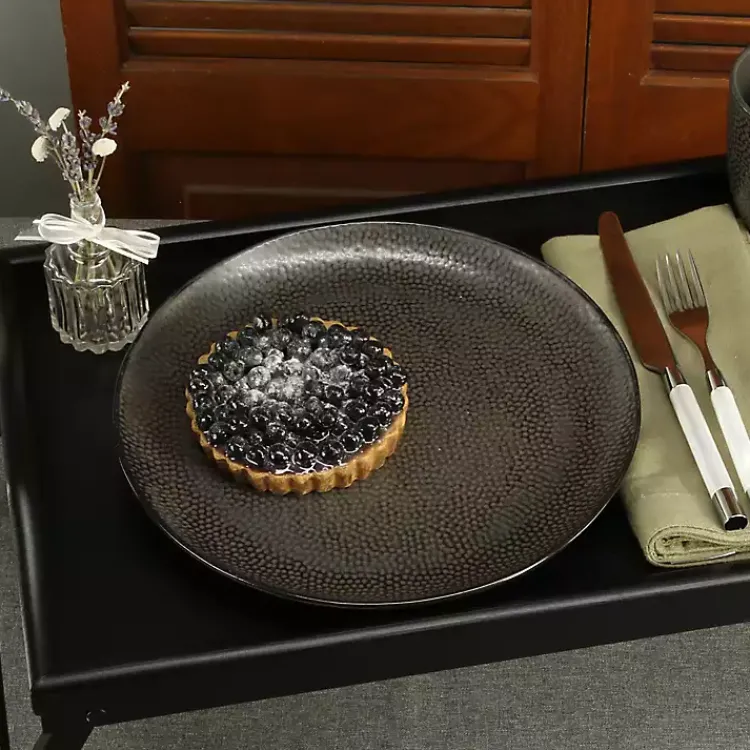 Serving & Entertaining-Kirklands Home Bamboo Standing Serving Tray Black